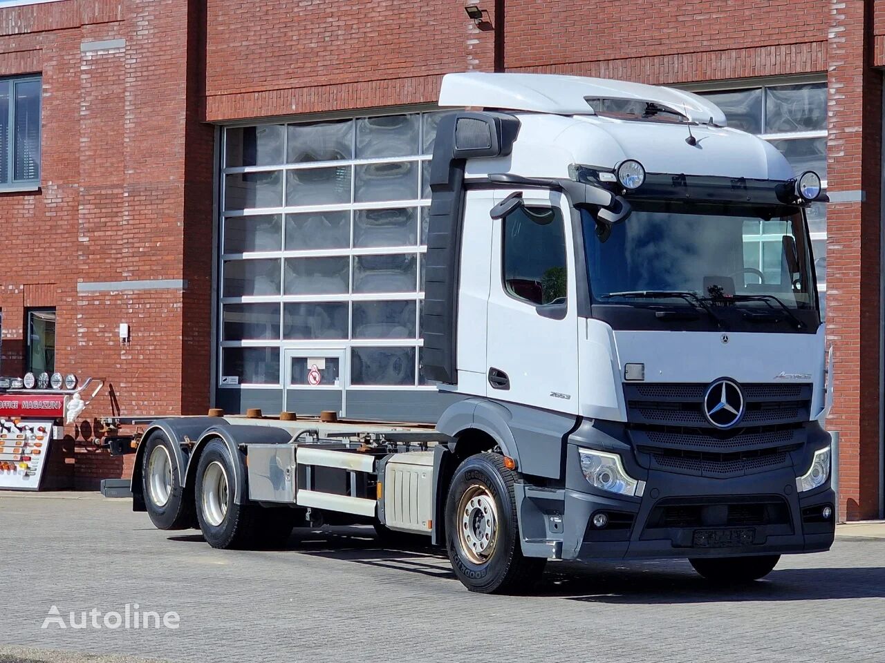 شاحنة نقل الحاويات Mercedes-Benz Actros 2653 Streamspace 6x2 - BDF - Retarder - Mirror cam - Leat