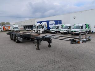 العربات نصف المقطورة شاحنة نقل الحاويات D-TEC Flexitrailer 2x20 * 40 * 45 ft, BPW, NL trailer, TUV, TOP!