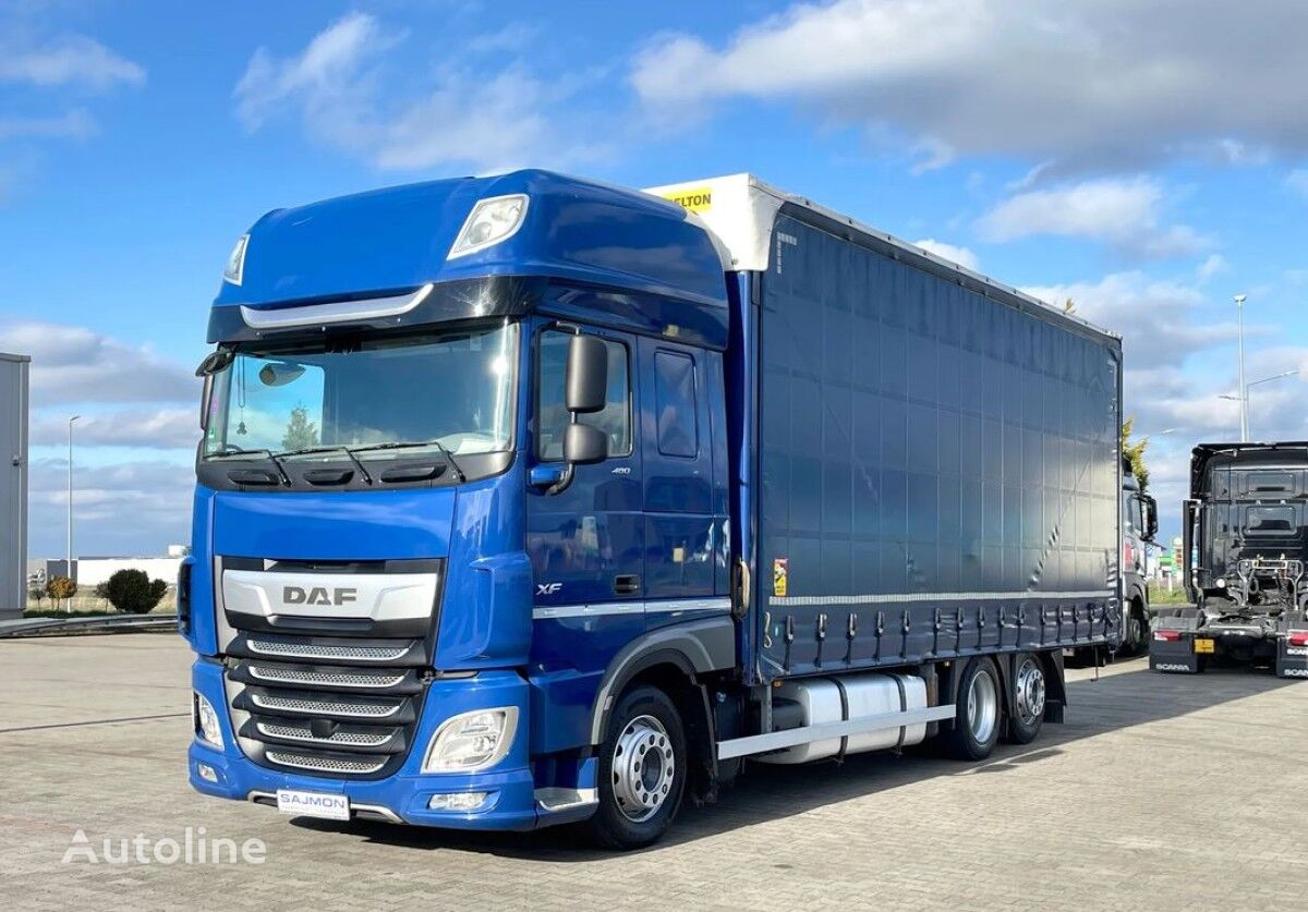 شاحنة ذات أغطية جانبية DAF XF 480 / PRZESTRZENNY 60M3 / 7,75 M / SALON PL