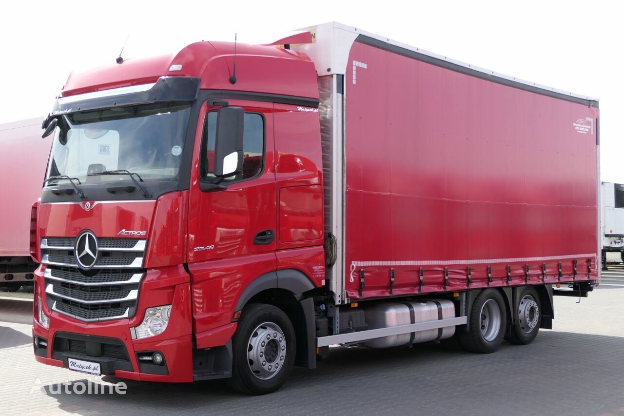 شاحنة ذات أغطية جانبية Mercedes-Benz ACTROS 25. 480 / FIRANKA / PODNOSZONY DACH / 3 osiowy / 6x2 / 20