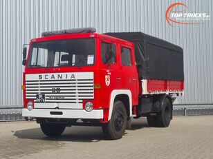 شاحنة ذات أغطية جانبية Scania 80 Super Crewcab, Doppelcabine, Intercooler, Oldtimer, Good Cond