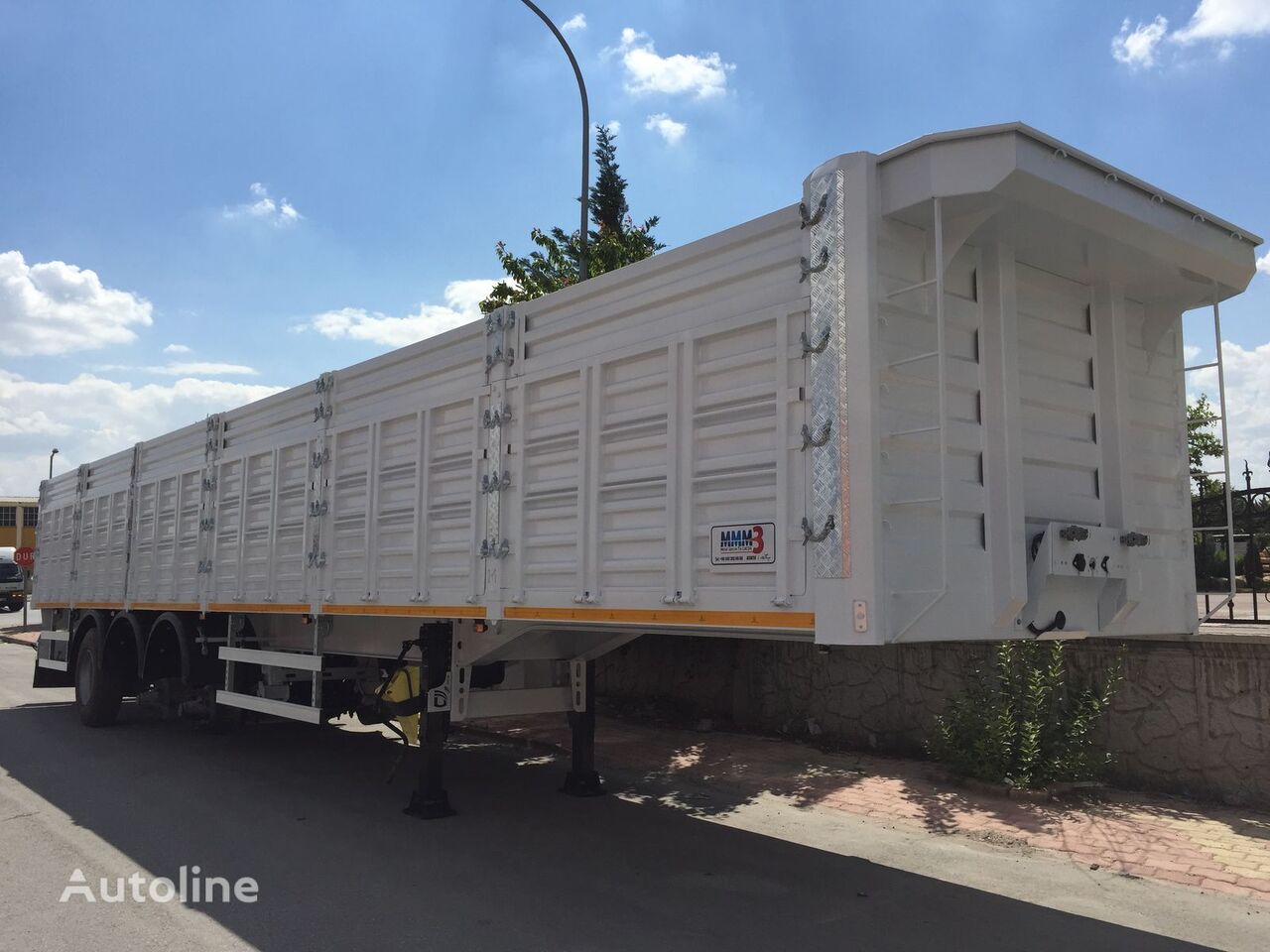 جديدة العربات نصف المقطورة شاحنة مسطحة Özmen Damper 3-4 AXLE FLATBED WITH SIDE DOORS