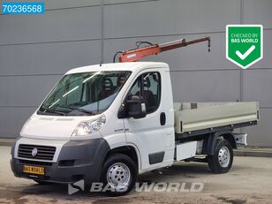 شاحنة مسطحة FIAT Ducato 115PK Open laadbak met Kraan HMF202T2 Kranwagen Trekhaak