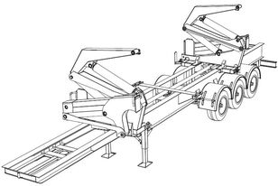جديدة العربات نصف المقطورة شاحنة نقل الحاويات Vertra Trailer NEW VERTRA CONTAINER SIDE LIFTER
