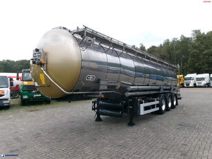 عربة الصهريج لنقل المواد الكيميائية Van Hool Chemical tank inox 33 m3 / 3 comp / ADR 30-03-2024