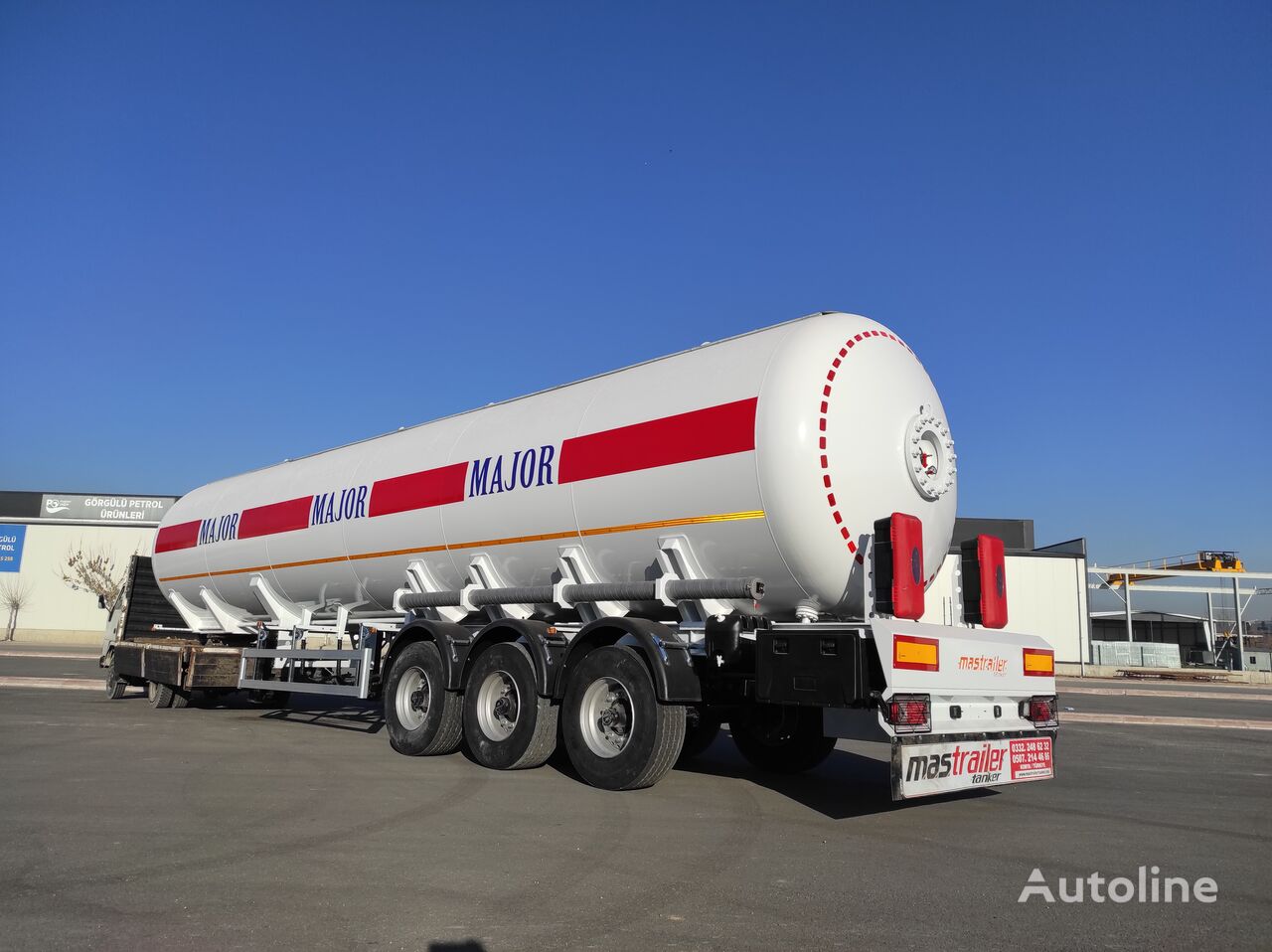 جديد عربة الصهريج لنقل الغاز Mas Trailer Tanker 3 Axle 57 m3 LPG Tanker Semi Trailer From Manufacturing Company
