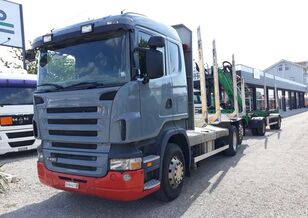 شاحنة نقل الأخشاب Scania R 420 + العربات المقطورة شاحنة نقل الأخشاب