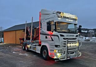 شاحنة نقل الأخشاب Scania R580 *6x4 *CRANE FTG V10 *SERVICE AGREEMENT