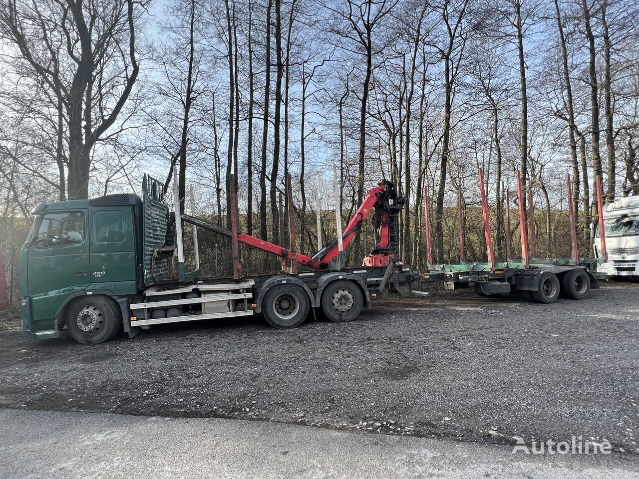 شاحنة نقل الأخشاب Volvo FH460 6x2 + العربات المقطورة شاحنة نقل الأخشاب