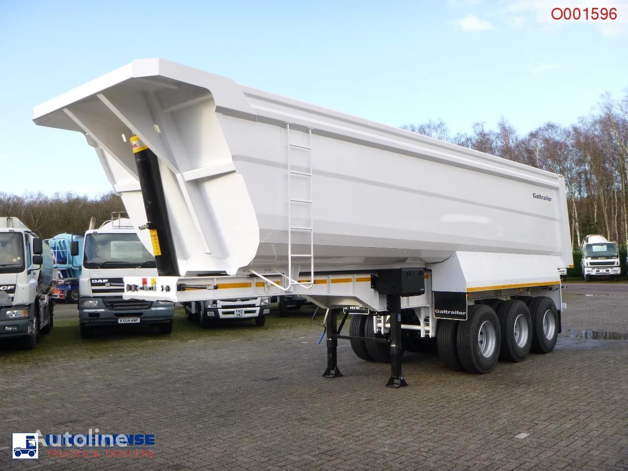 جديدة العربات نصف المقطورة شاحنة قلابة Galtrailer Tipper trailer steel 40 m3 / 68 T / steel susp. / NEW/UNUSED