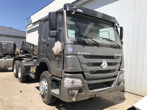 السيارات القاطرة Howo Second hand HOWO 371hp 375hp 6x4 Dump Truck for Nigeria Lagos